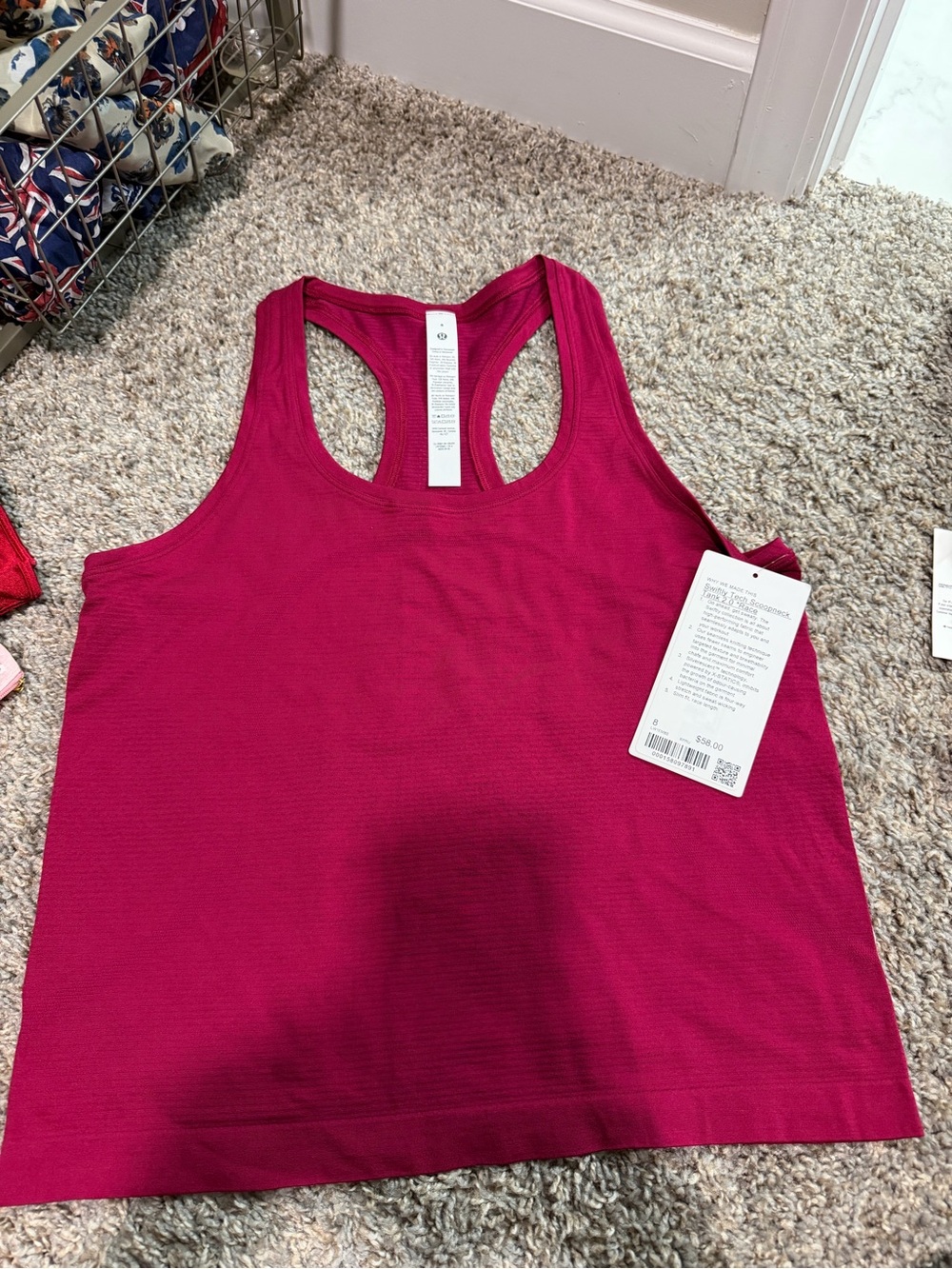 lululemon athletica Racerback Tank Top in Magenta